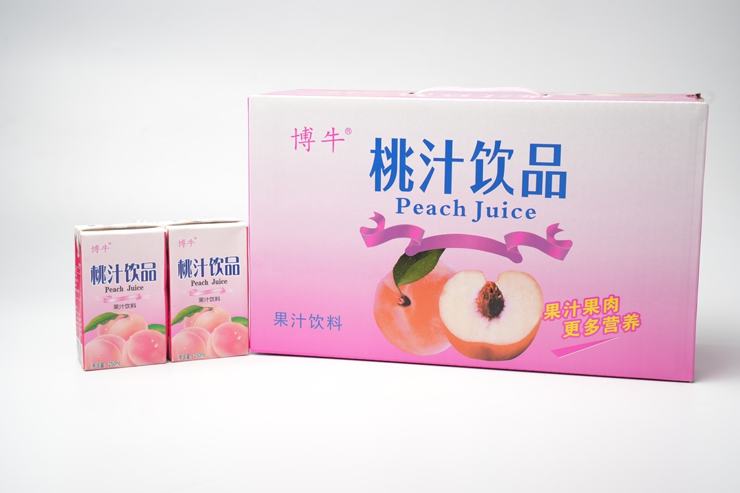 博牛利乐砖桃汁