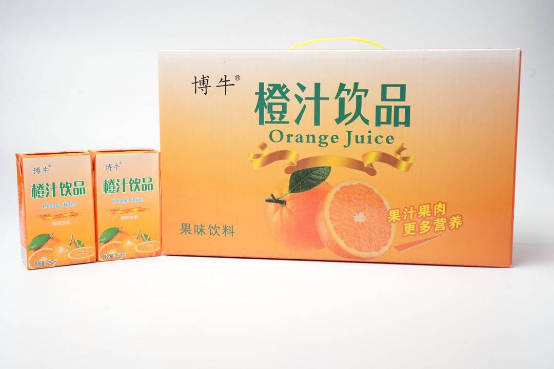 博牛利乐砖橙汁
